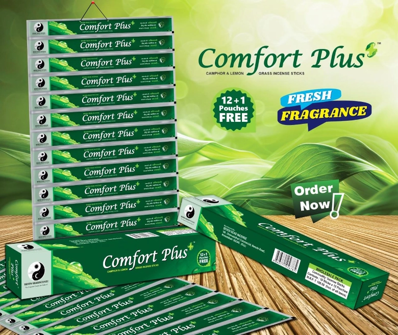 Comfort Plus Camphor & Lemon Grass Incense Sticks